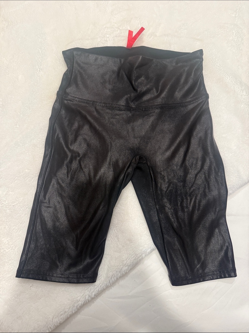 SPANX Black Faux Leather Kids Leggings